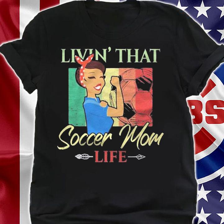 Livin That Soccer Mom Life Living Football Vintage Arrow Shirt