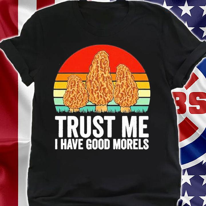 Retro Morel Mushroom Shirt Foraging Morels Hunters Vintage T-Shirt
