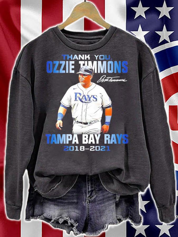 Thank you Ozzie Timmons Tampa Bay Rays 2018-2021 signature shirt sweatshirt