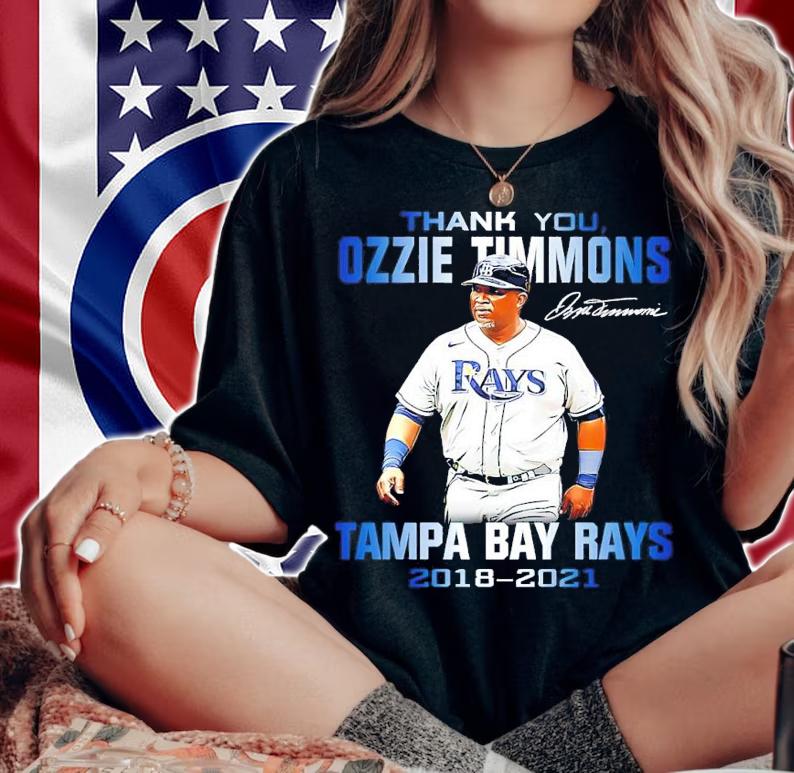 Thank you Ozzie Timmons Tampa Bay Rays 2018-2021 signature shirt woman shirt