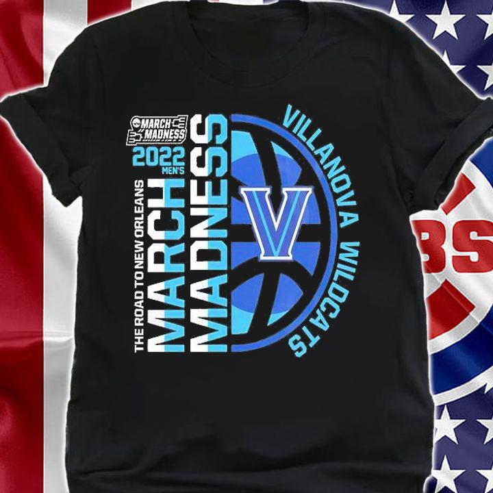 Villanova Wildcats 2022 Mens NCAA The Road To New Orleans March Madness T-Shirt shirt