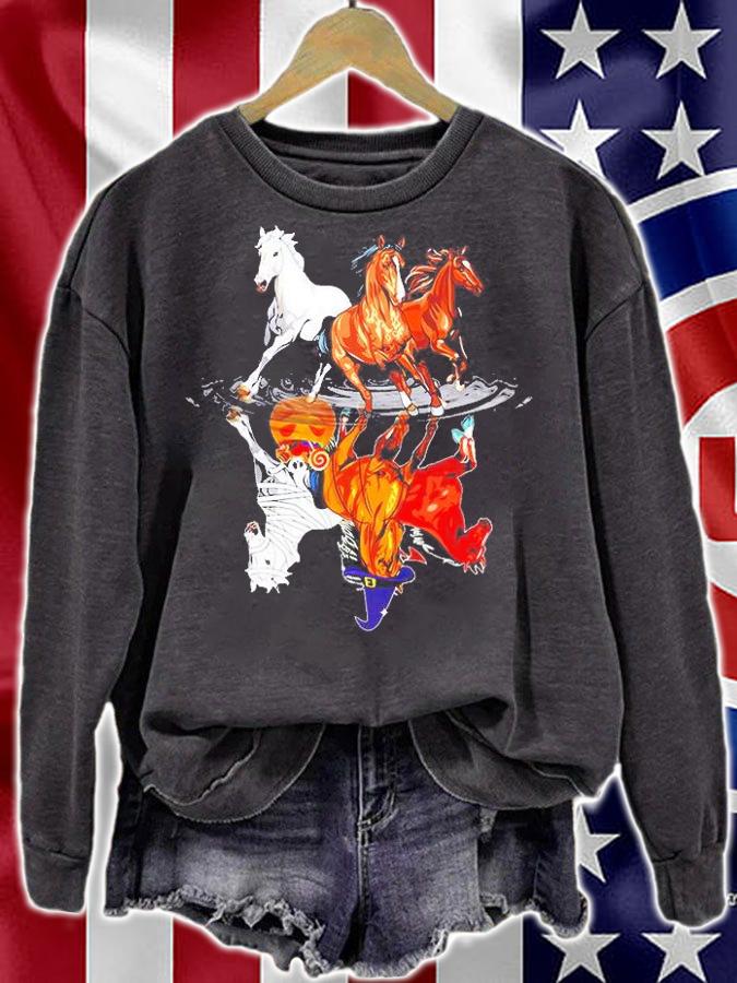 Horses Halloween Reflect T-Shirt