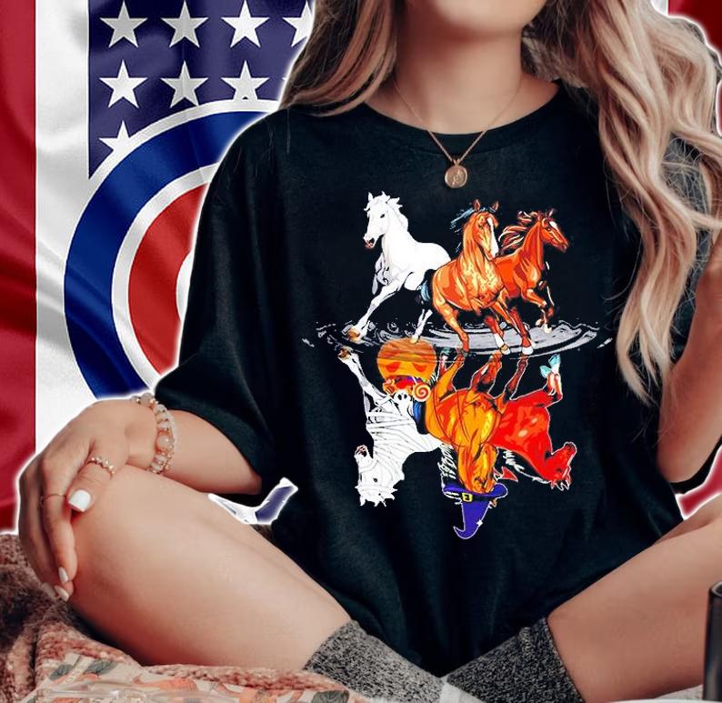 Horses Halloween Reflect T-Shirt