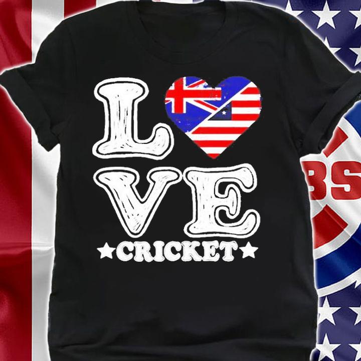 I Love America And Australia Loves Cricket Shirt