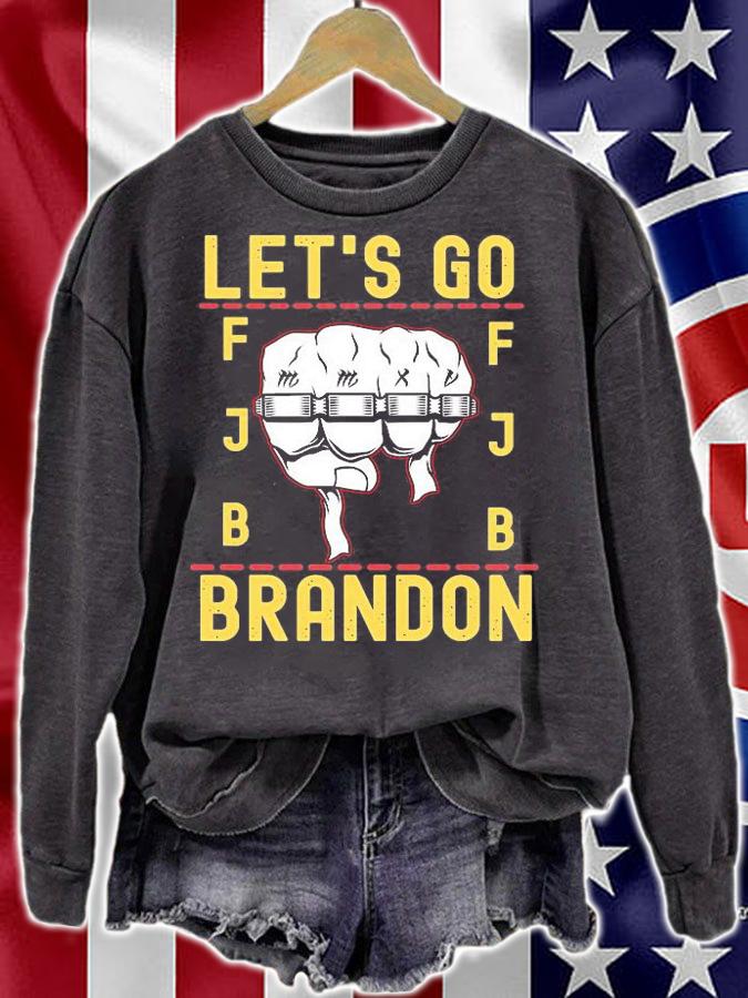 Let's Go Brandon Racetrack Design FJB T-Shirt sweatshirt