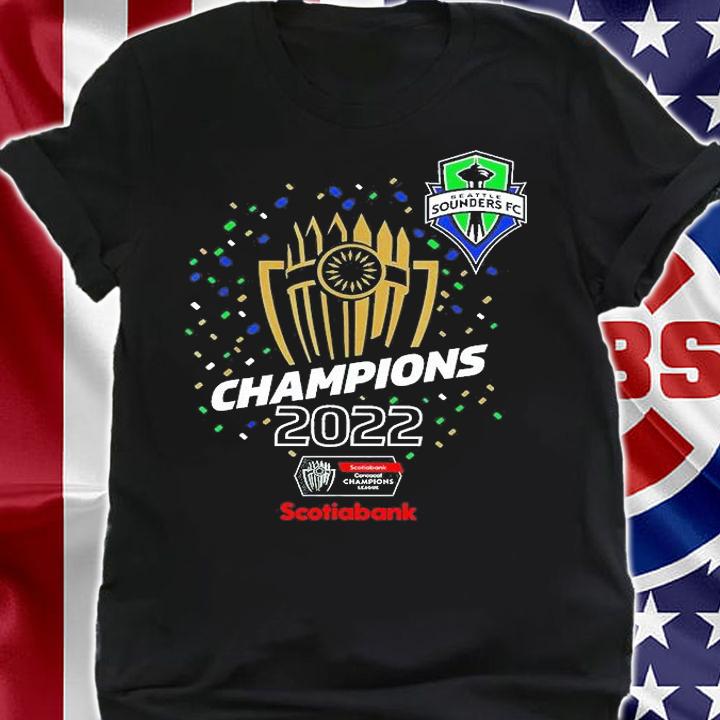Seattle Sounders Champions 2022 Concacaf Champions League T-Shirt shirt