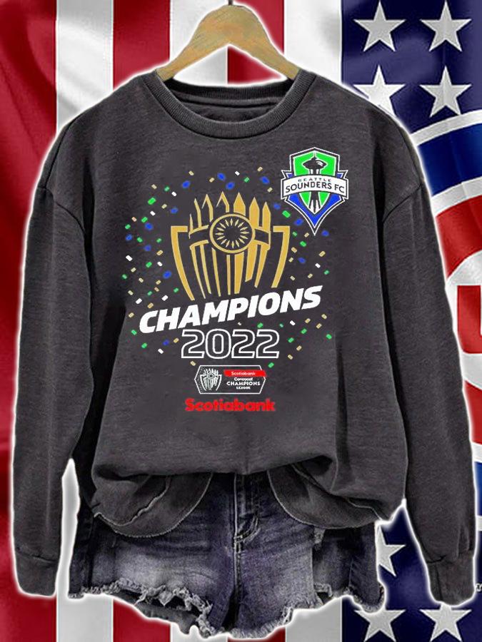 Seattle Sounders Champions 2022 Concacaf Champions League T-Shirt sweatshirt