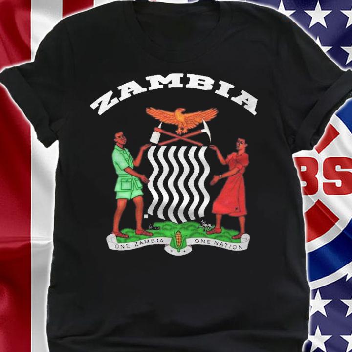 Zambia Coat Of Arms Tee Flag Souvenir Zambian Shirt shirt