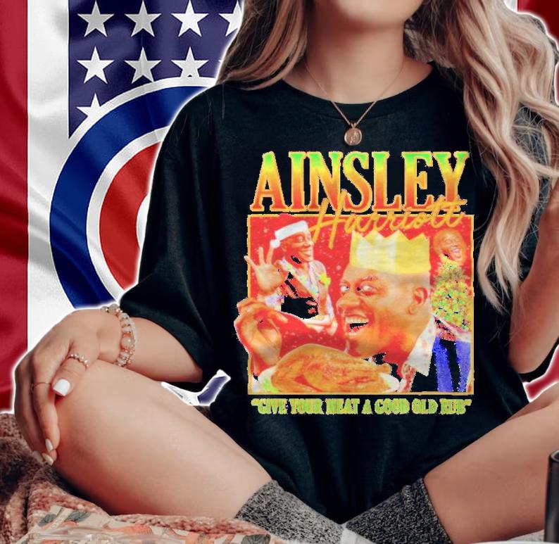 Christmas Ainsley Harriott give your meat a good old rub shirt woman shirt