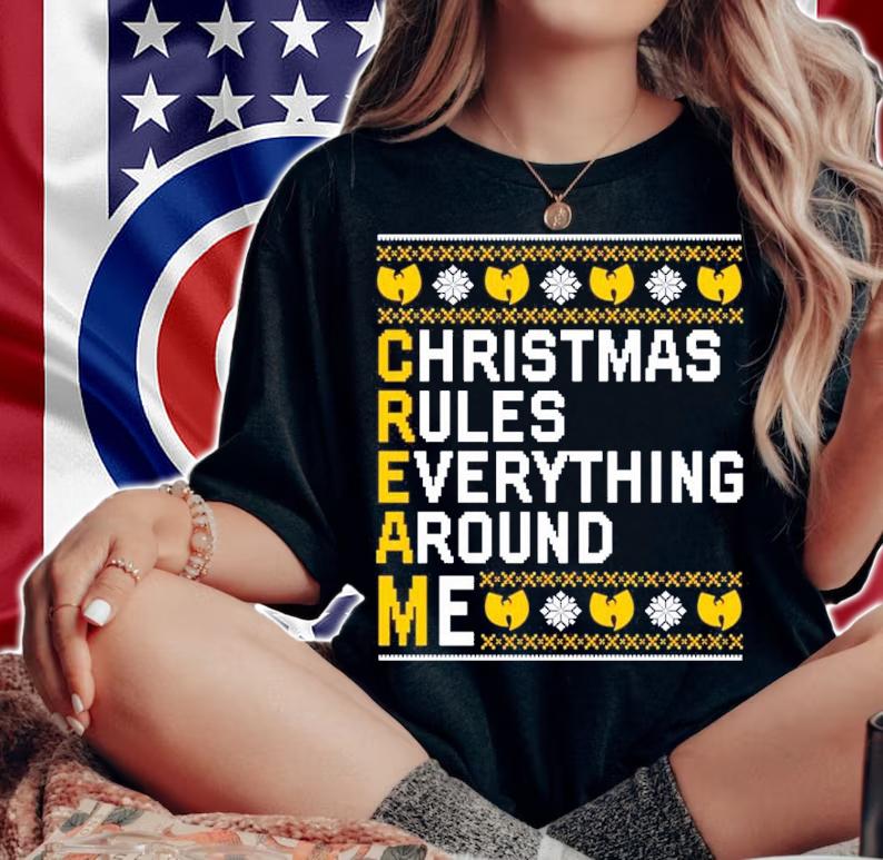 Christmas Rules Everything Around Me Ugly Christmas Shirt woman shirt