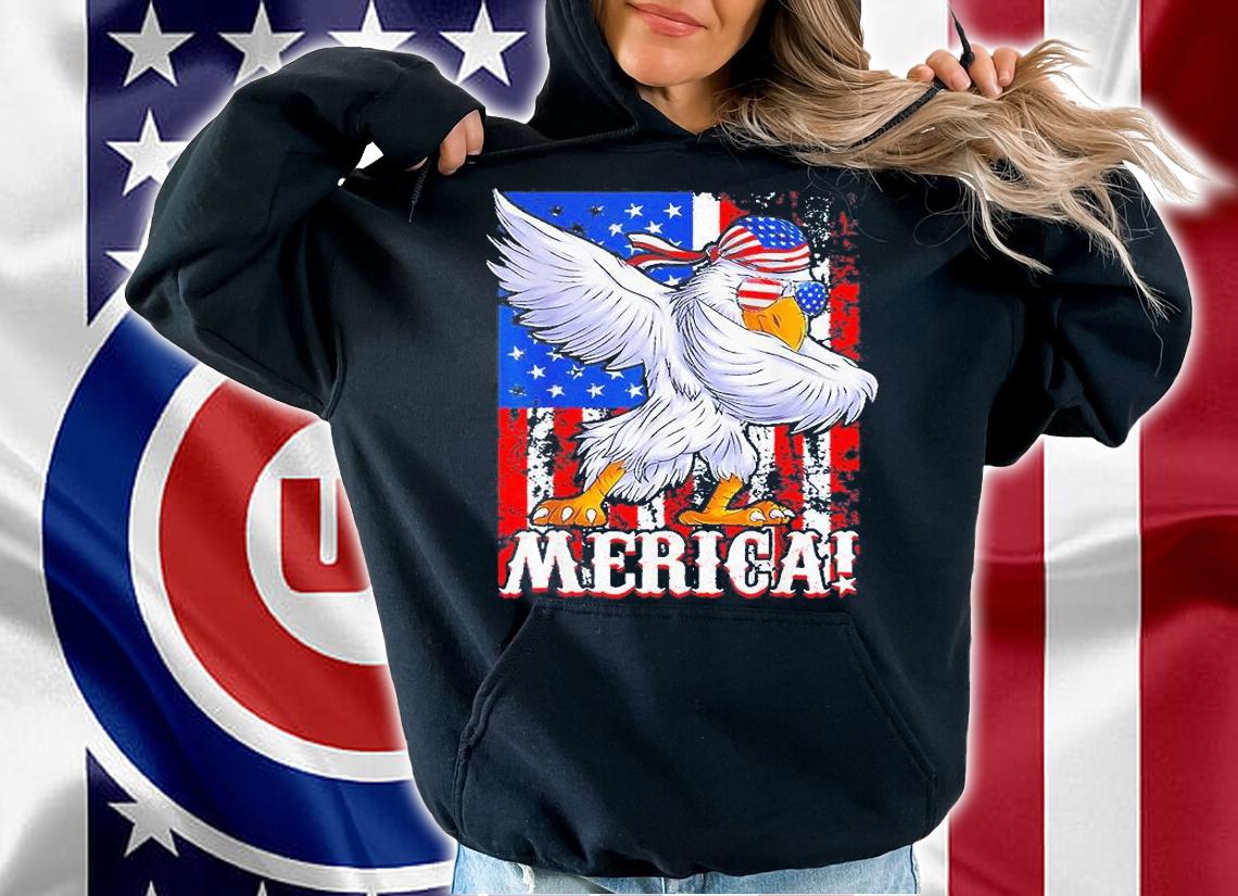 Eagle Dabbing American Mullet Merica Ultra Maga 4th Of July T-Shirt hoodie