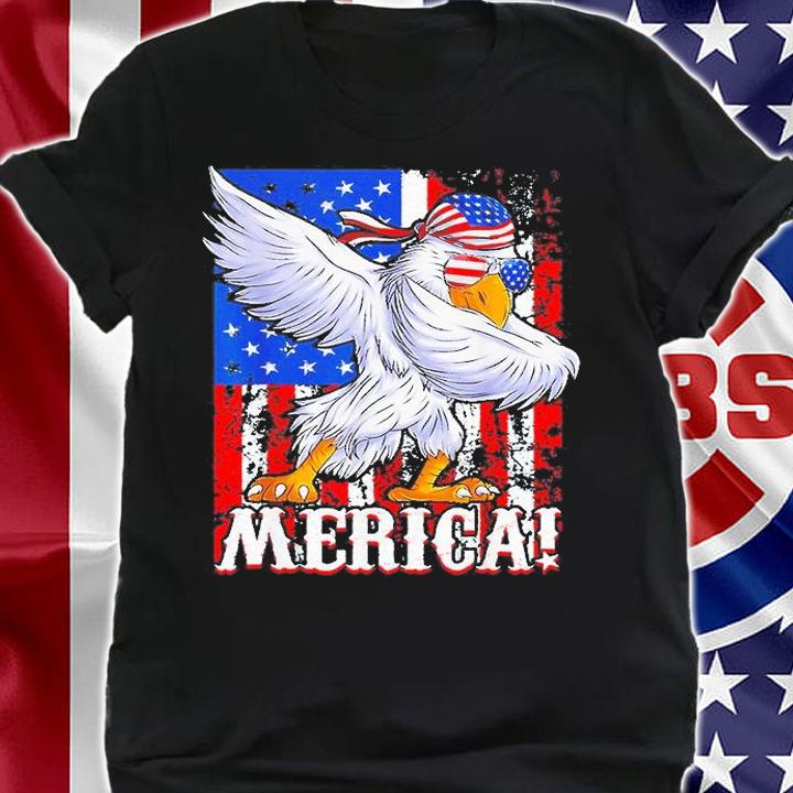 Eagle Dabbing American Mullet Merica Ultra Maga 4th Of July T-Shirt shirt