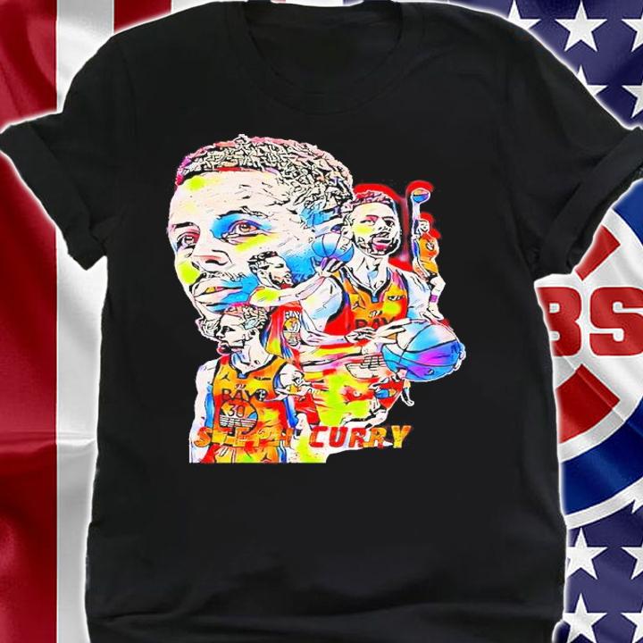 Golden State Warriors Stephen Curry Painting Shirt shirt