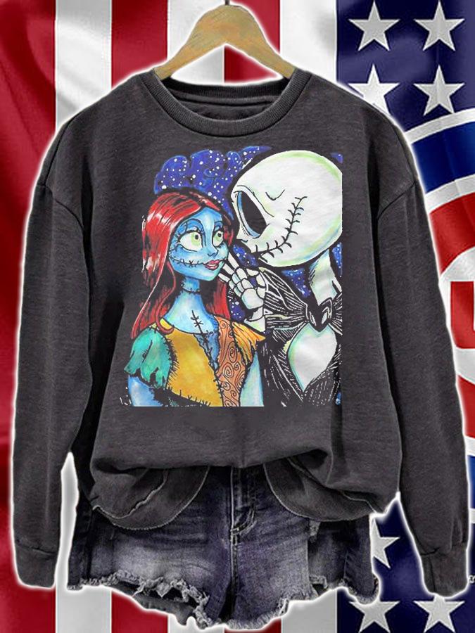 Jack & Sally Classic Nightmare Before Christmas Shirt sweatshirt