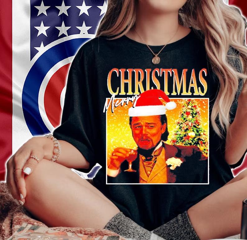 Leonardo Dicaprio Memes Merry Christmas Shirt woman shirt