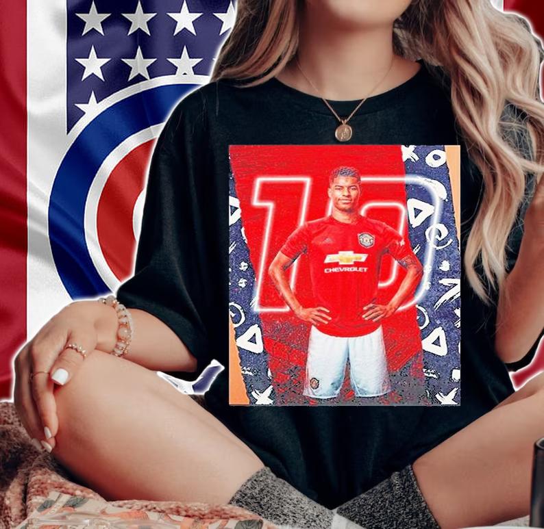 Marcus Rashford Wallpaper T-Shirt woman shirt