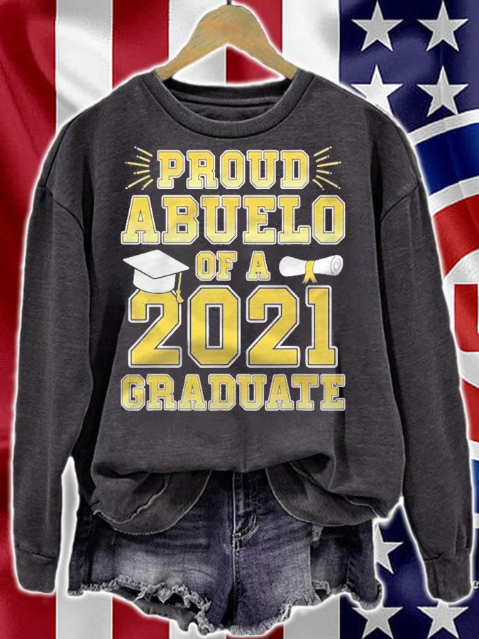 Mens Proud Abuelo Of A 2021 Graduate Mexican Grandpa Graduation T-shirt sweatshirt