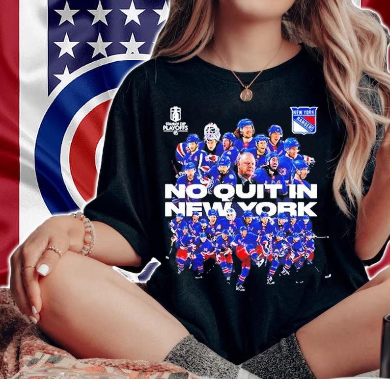 New York Rangers No Quit T-Shirt woman shirt