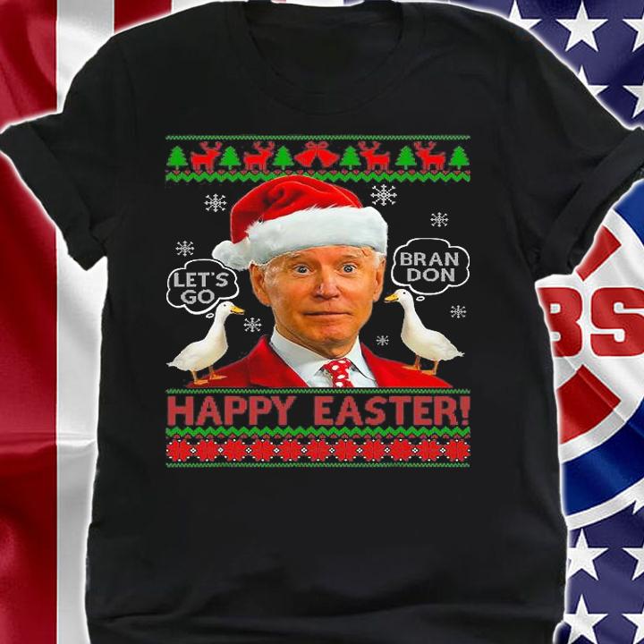 Santa Joe Biden Happy Easter Christmas 2022 Ugly Duck T-Shirt shirt