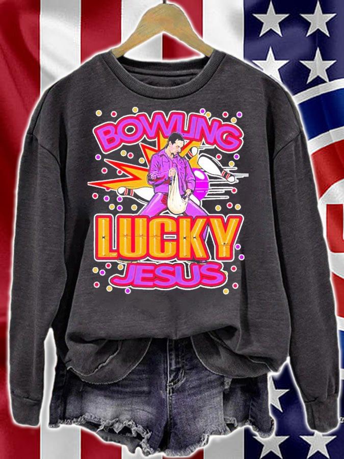 The Big Lebowski Lucky Bowling Jesus Shirt