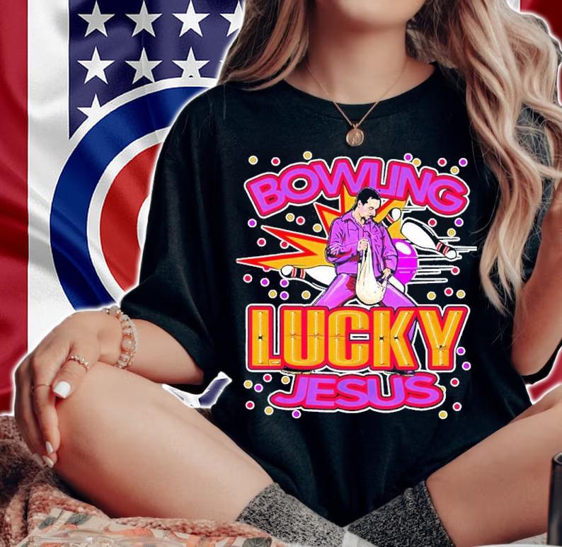 The Big Lebowski Lucky Bowling Jesus Shirt