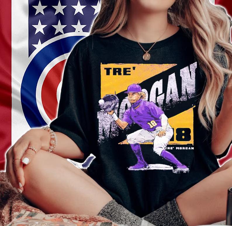 Tre Morgan Louisiana NIL baseball shirt woman shirt