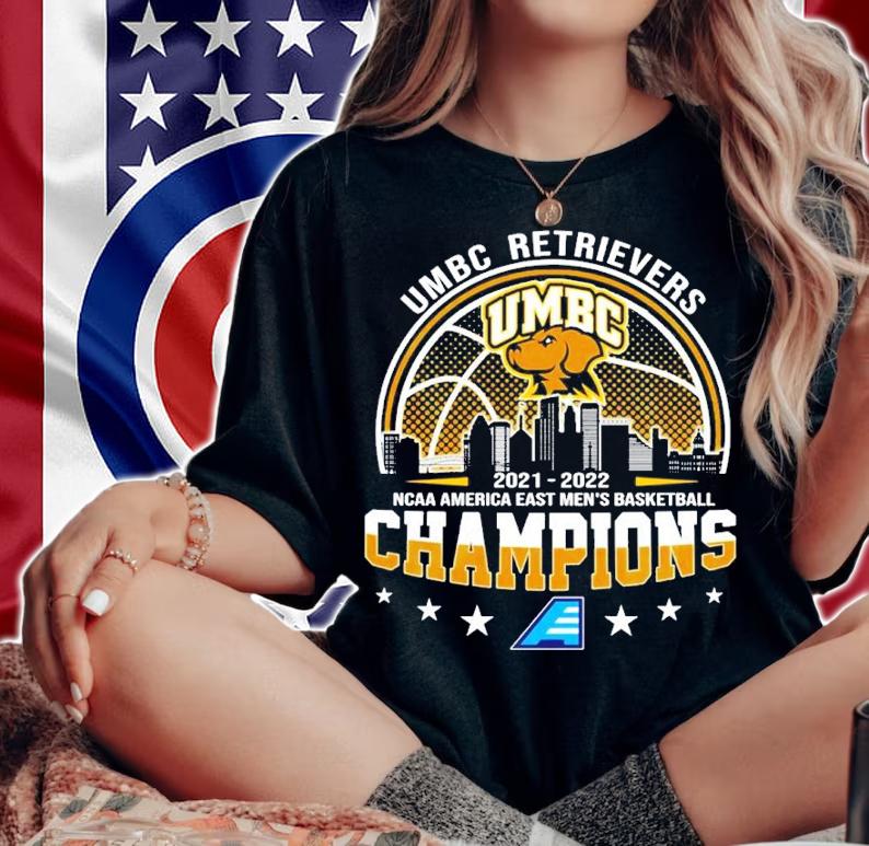 UMBC Retrievers 2021-2022 NCAA America East Men's Basketball Champions Shirt
