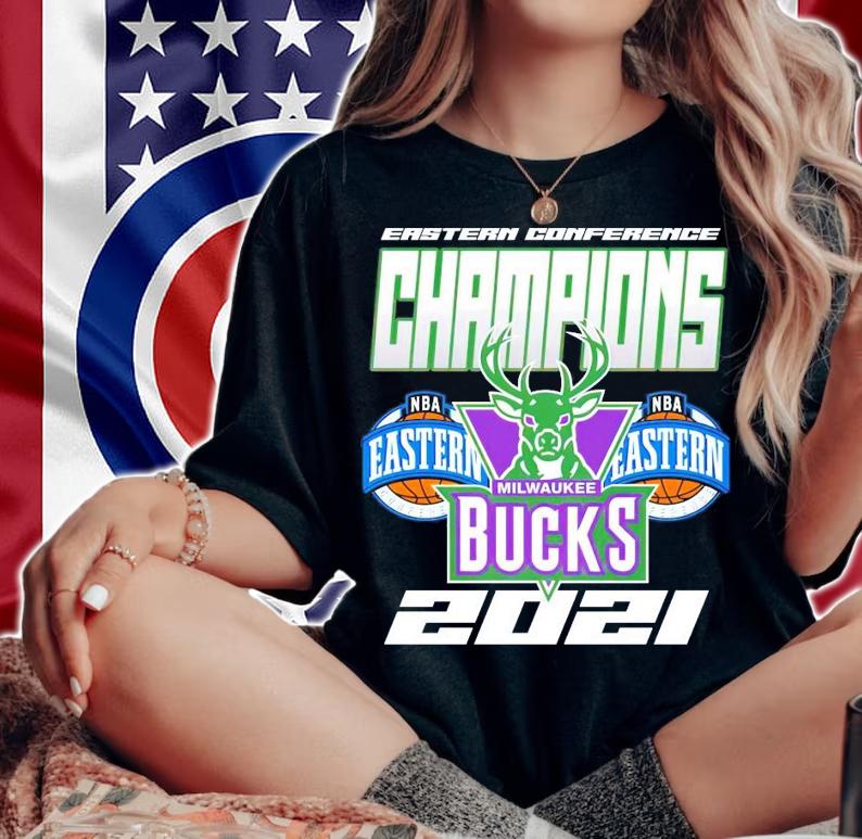 Eastern Conference Champions NBA Milwaukee Bucks 2021 shirt