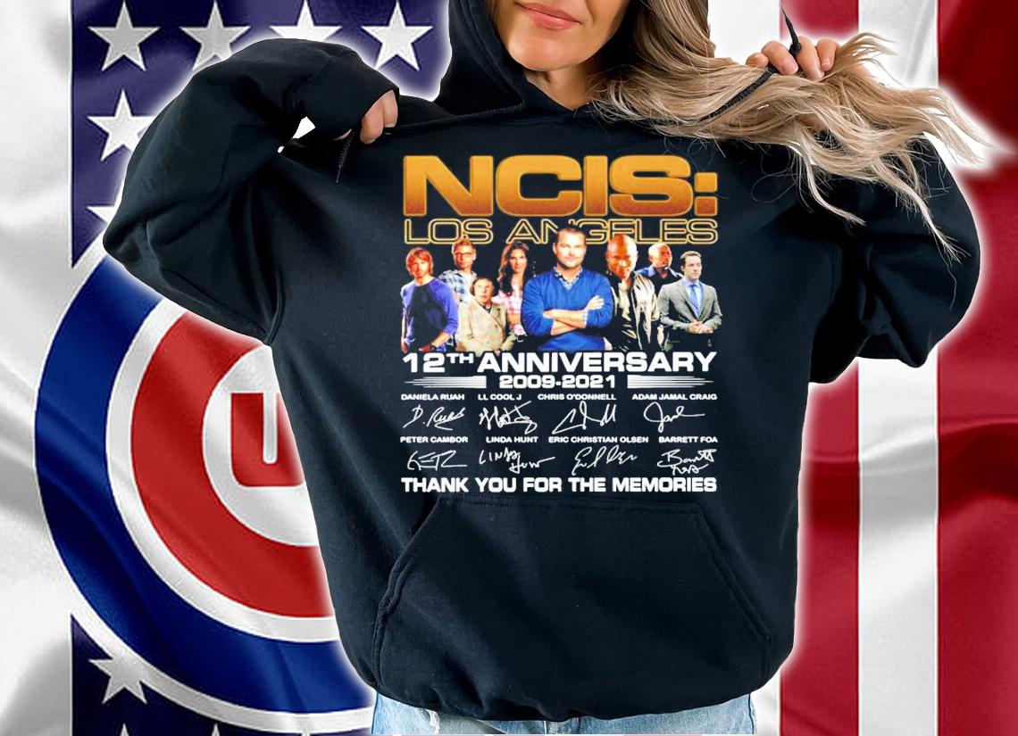 NCIS Los Angeles 12th anniversary 2009-2021 signature shirt hoodie