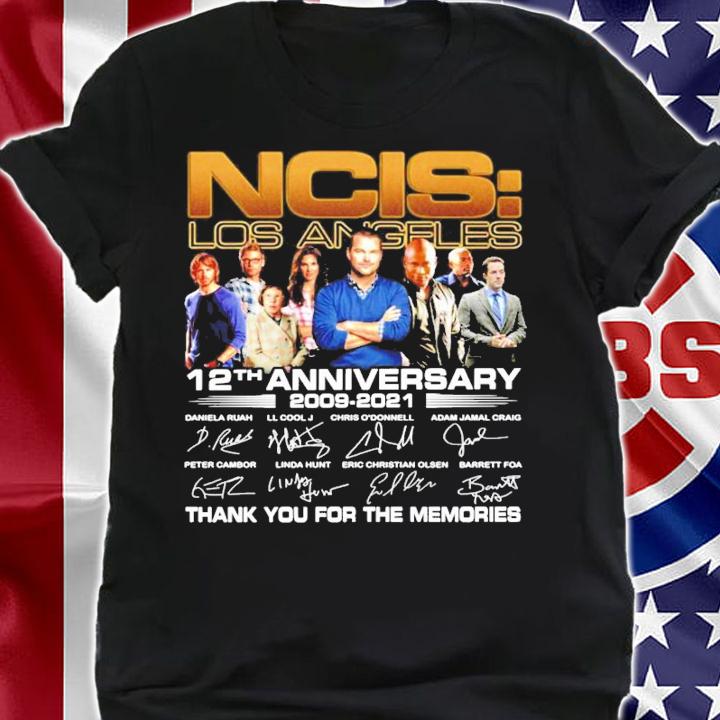 NCIS Los Angeles 12th anniversary 2009-2021 signature shirt shirt