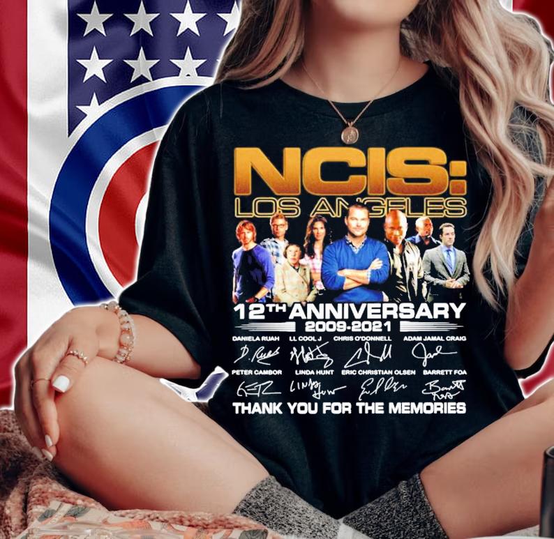 NCIS Los Angeles 12th anniversary 2009-2021 signature shirt woman shirt