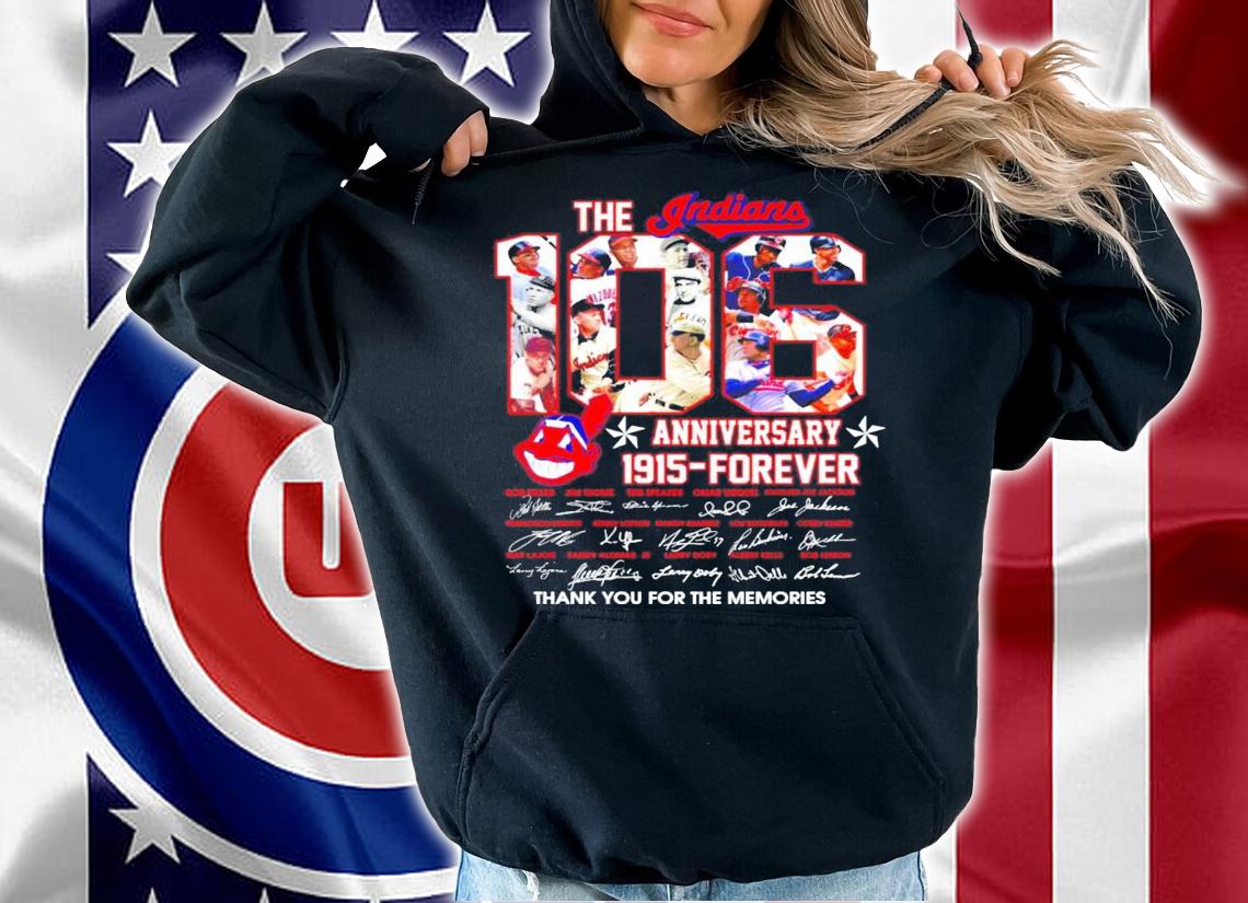 The Indians 106 anniversary 1915 forever signatures shirt