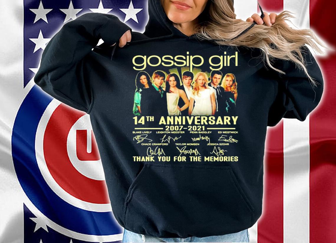Gossip Girl 14th anniversary 2007-2021 signature shirt