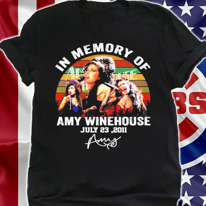In memory of Amy Winehouse signature vintage shirt
