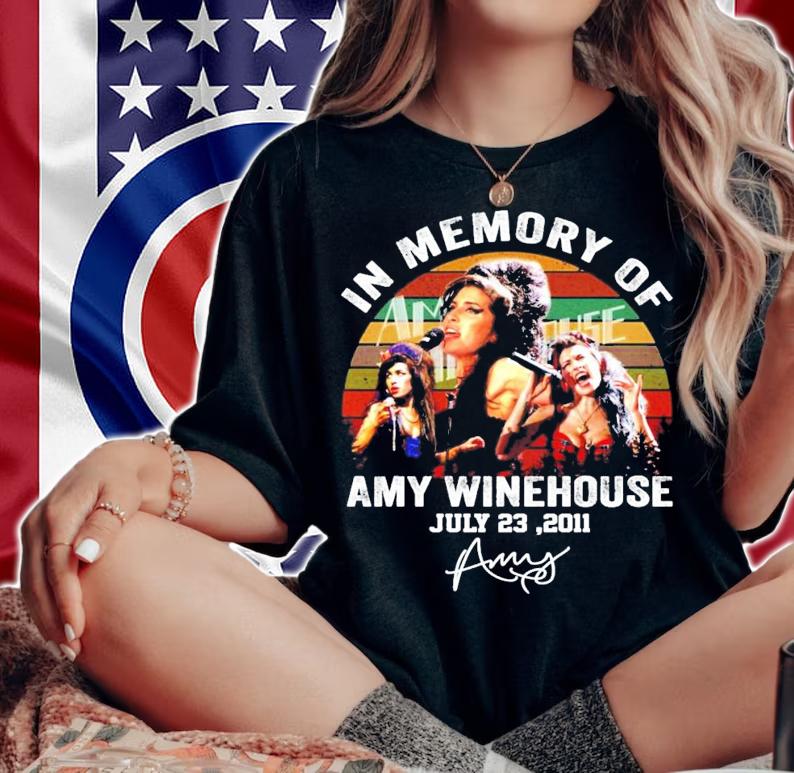 In memory of Amy Winehouse signature vintage shirt