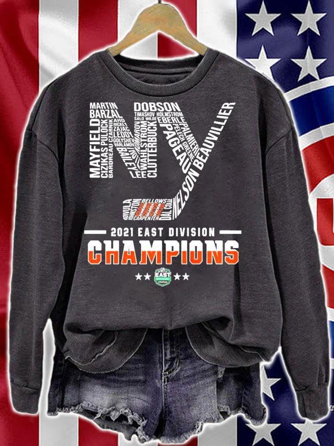 New York Islanders hockey 2021 East Division Champions shirt