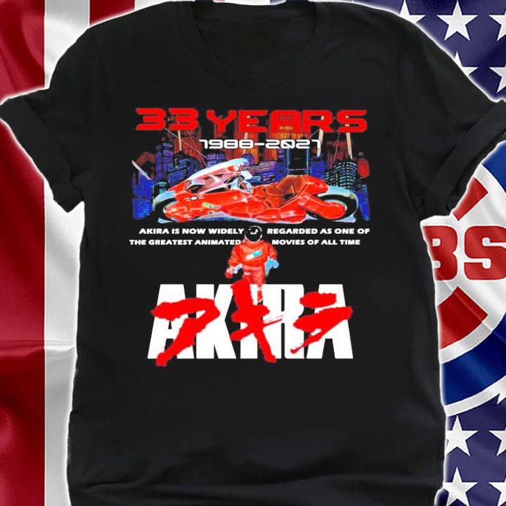 33 years 1988-2021 Akira is now widely regarded as one of Akira shirt shirt