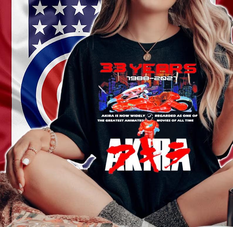 33 years 1988-2021 Akira is now widely regarded as one of Akira shirt woman shirt