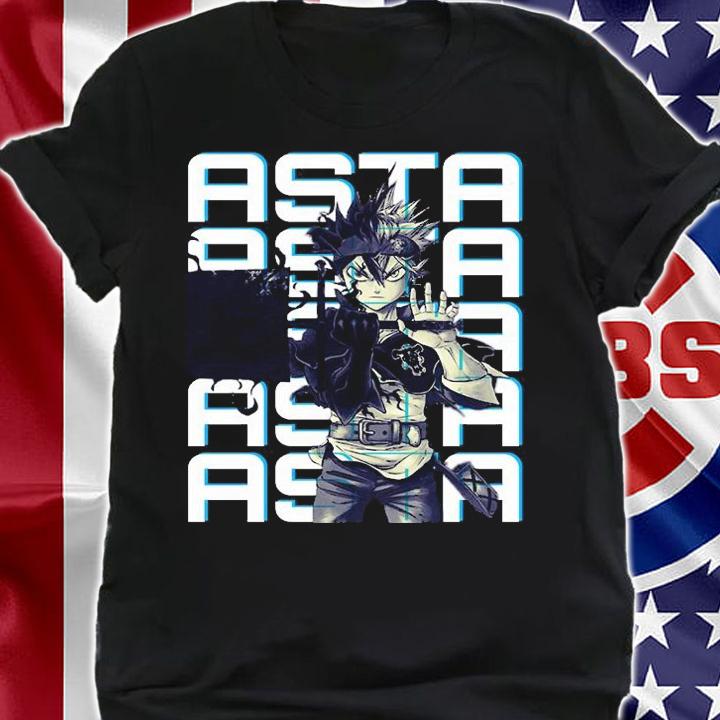 Black Clover Asta duplicate T-shirt shirt