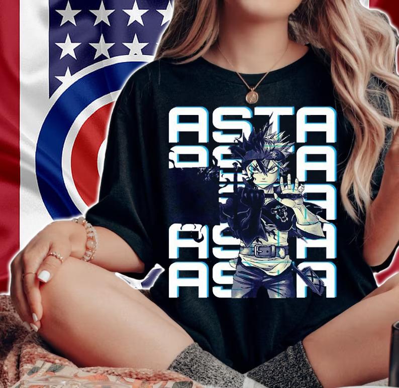 Black Clover Asta duplicate T-shirt woman shirt