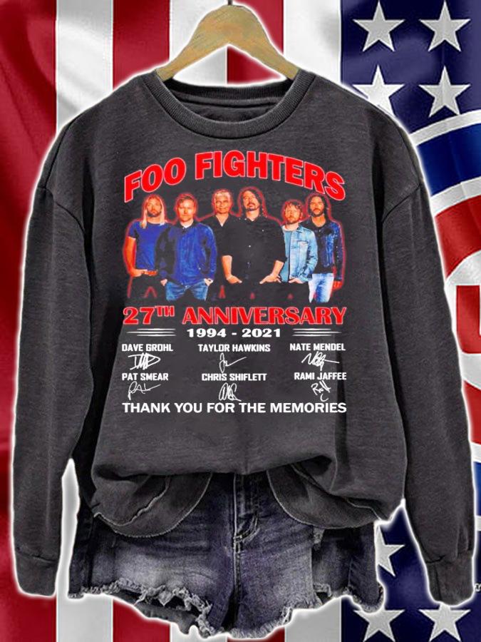 Foo Fighters 27th anniversary 1994-2021 signatures shirt
