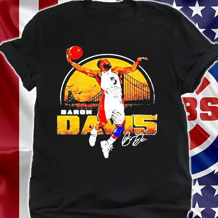 Golden State Throwbacks Baron Davis Bay Area signature T-shirt
