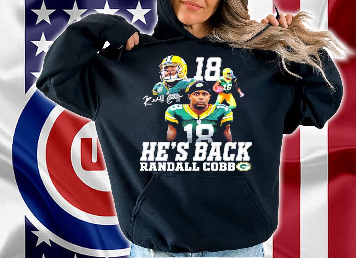 He's back 18 Randall Boxx Green Bay Packer signature shirt hoodie