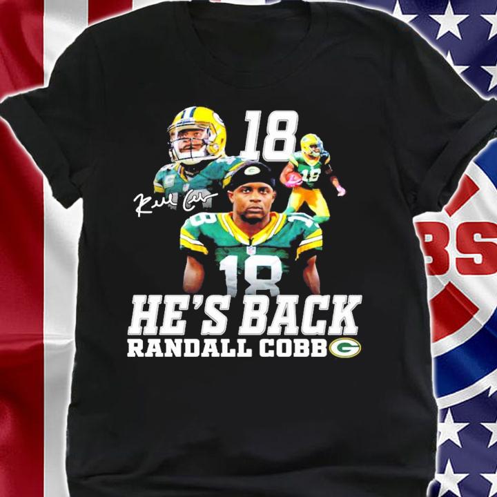 He's back 18 Randall Boxx Green Bay Packer signature shirt shirt