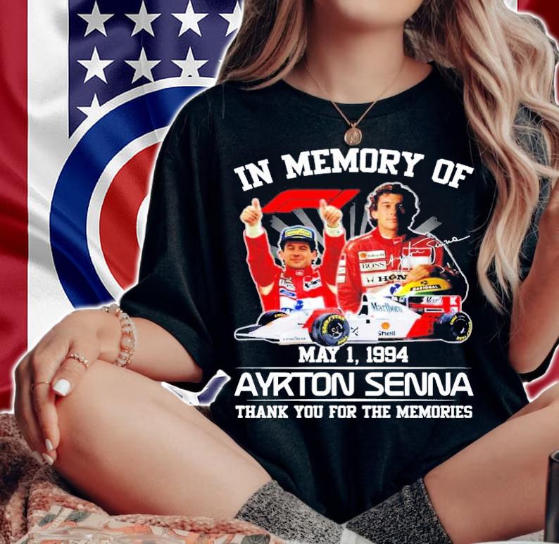 In Memory Of May 1 1994 Ayrton Senna Thank You For The Memories Shirt woman shirt
