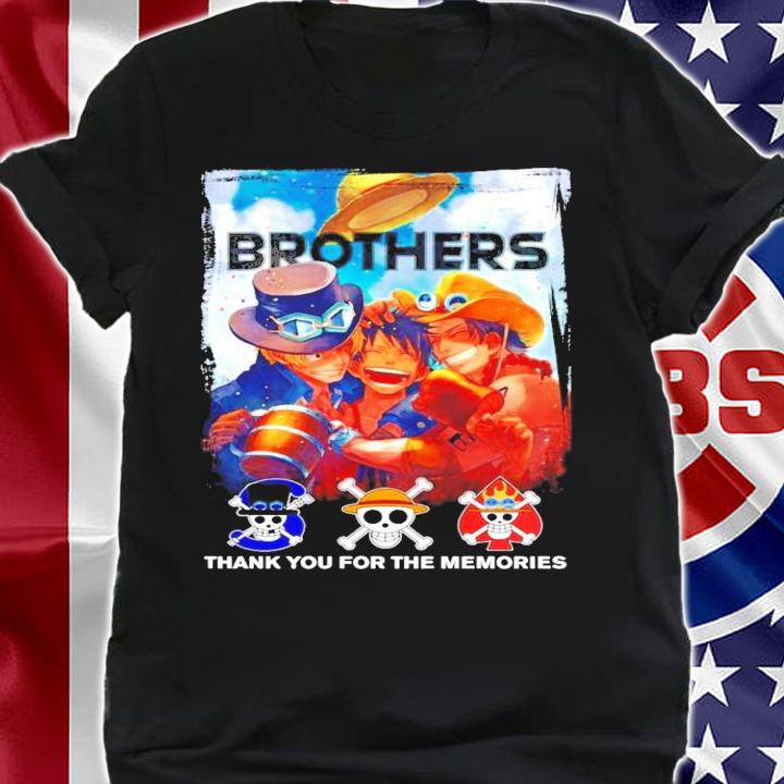 One Piece Brothers thank you for the memories shirt