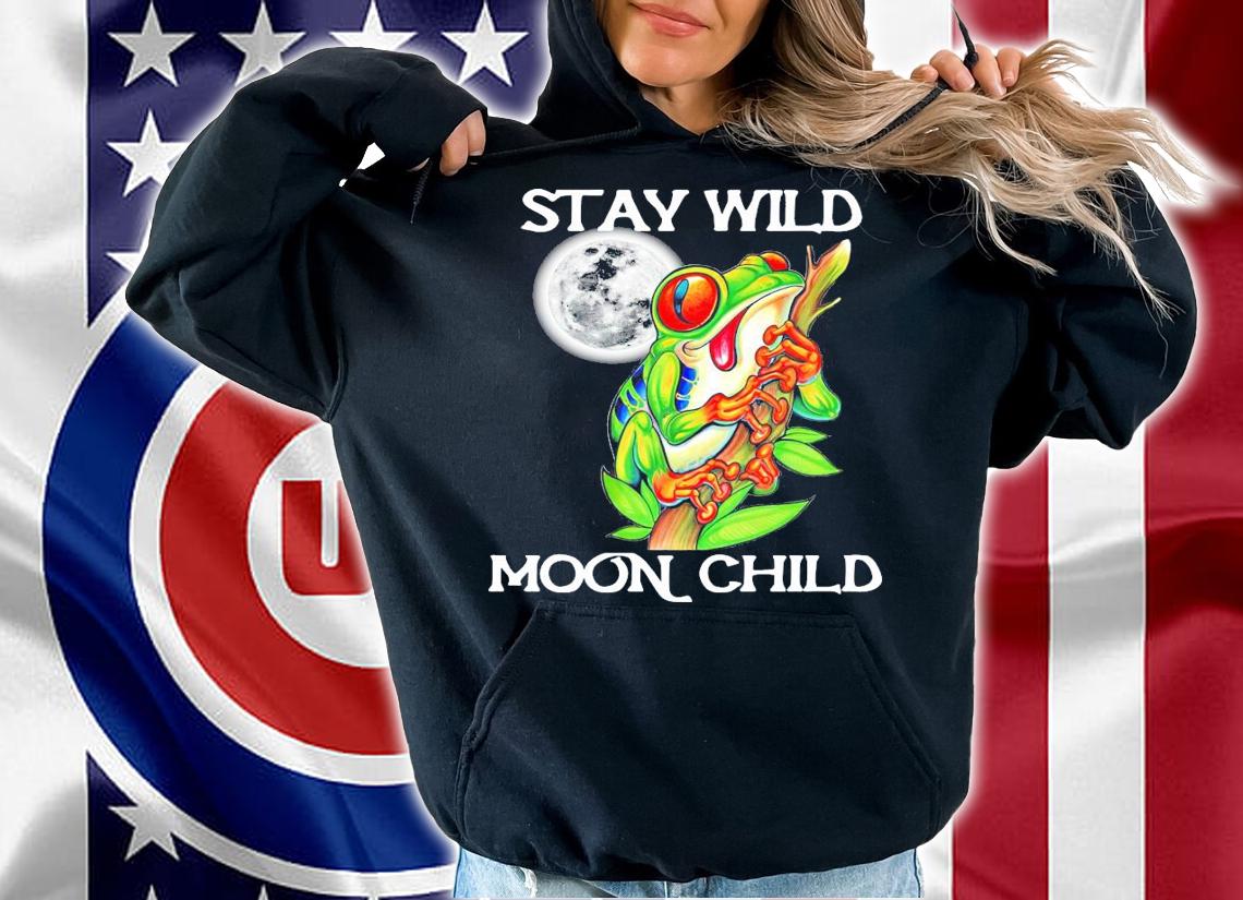 Stay wild moon child frog shirt hoodie