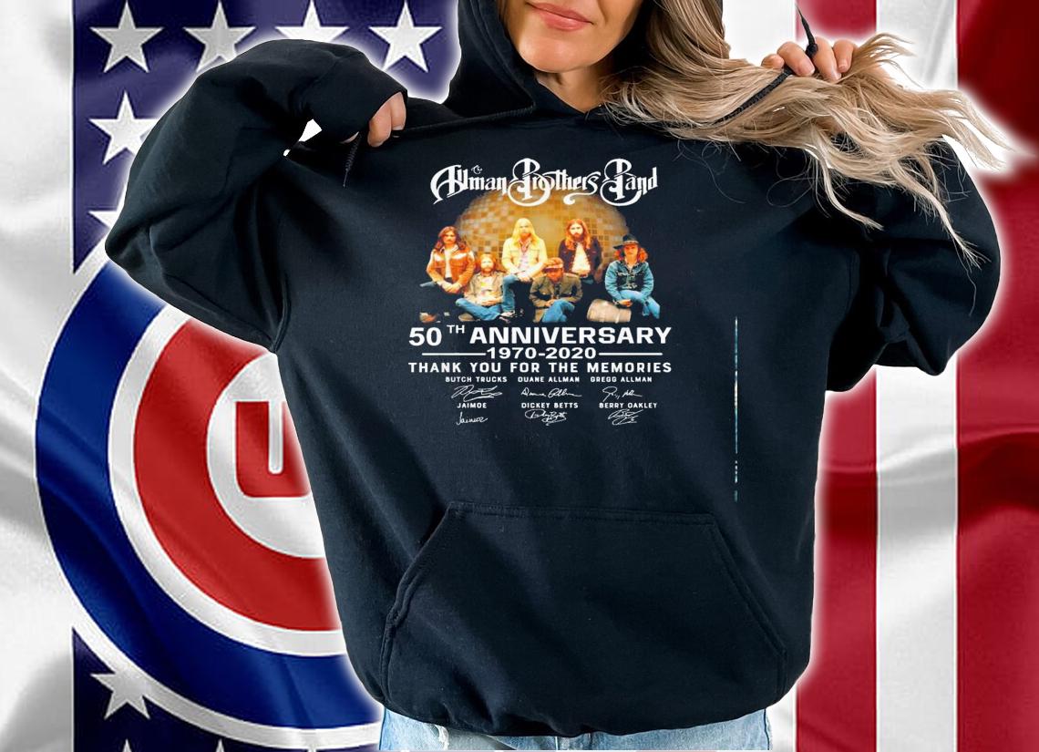 The Allman Brothers Band 50Th Anniversary 1970 2020 Thank Your For The Memories Shirt.Jpg hoodie