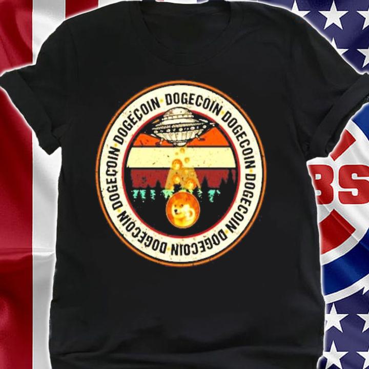 Alien space trying to take Dogecoin UFO shirt shirt