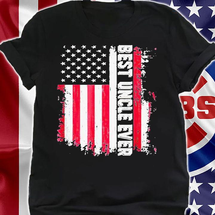 Best uncle ever American flag T-shirt shirt